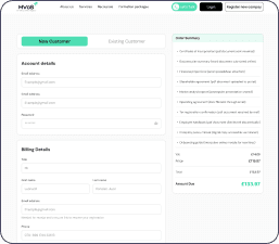 MVOS billing and account summary screen
