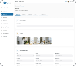 Rynt.it property detail screen with photos and information